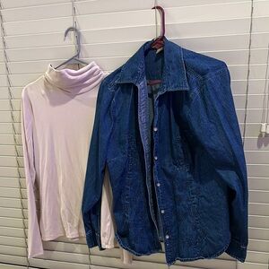 Blue Long Sleeve Button Down Shirt